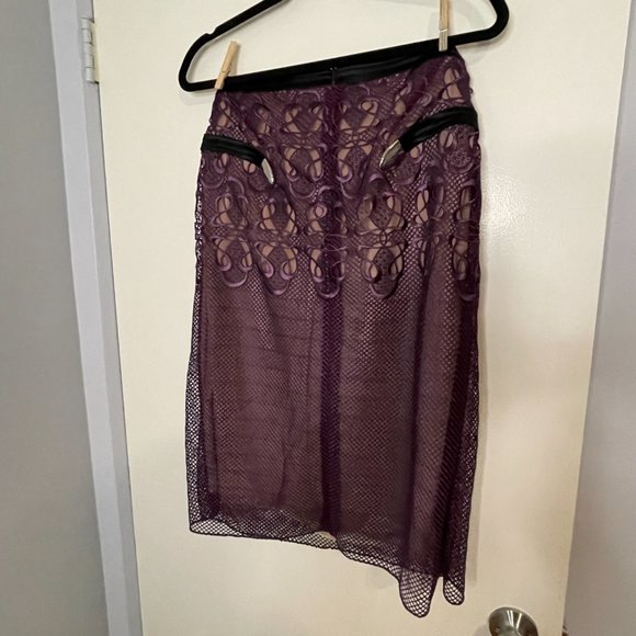 Marios Schwab Guipure Lace Pencil Skirt - Picture 8 of 9